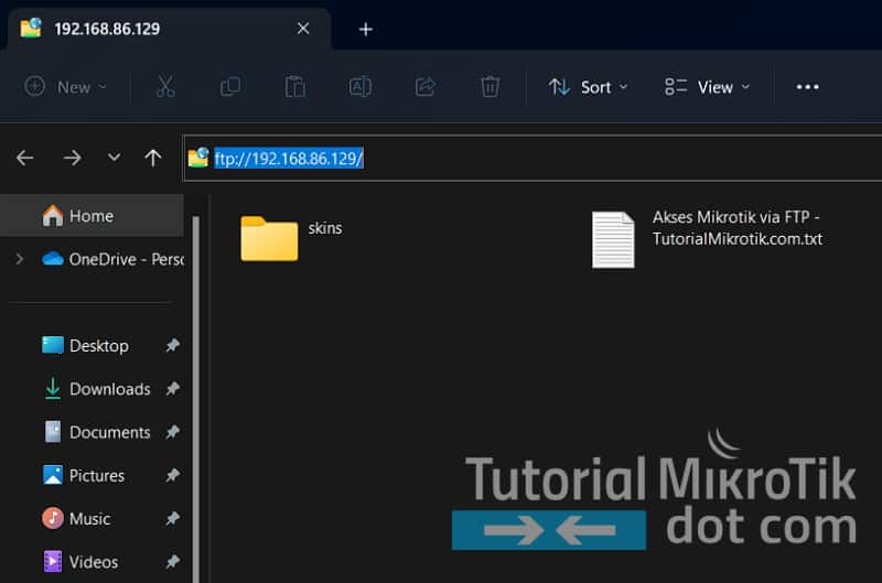 Cara Akses Mikrotik Menggunakan FTP