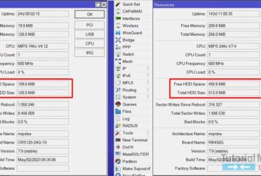 Cara Melihat Hardisk Mikrotik