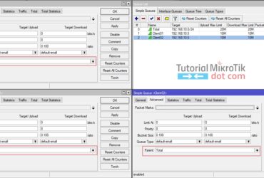 Cara Membuat Parent & Child dalam Simple Queue Mikrotik