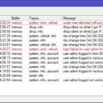 Menu Log Mikrotik