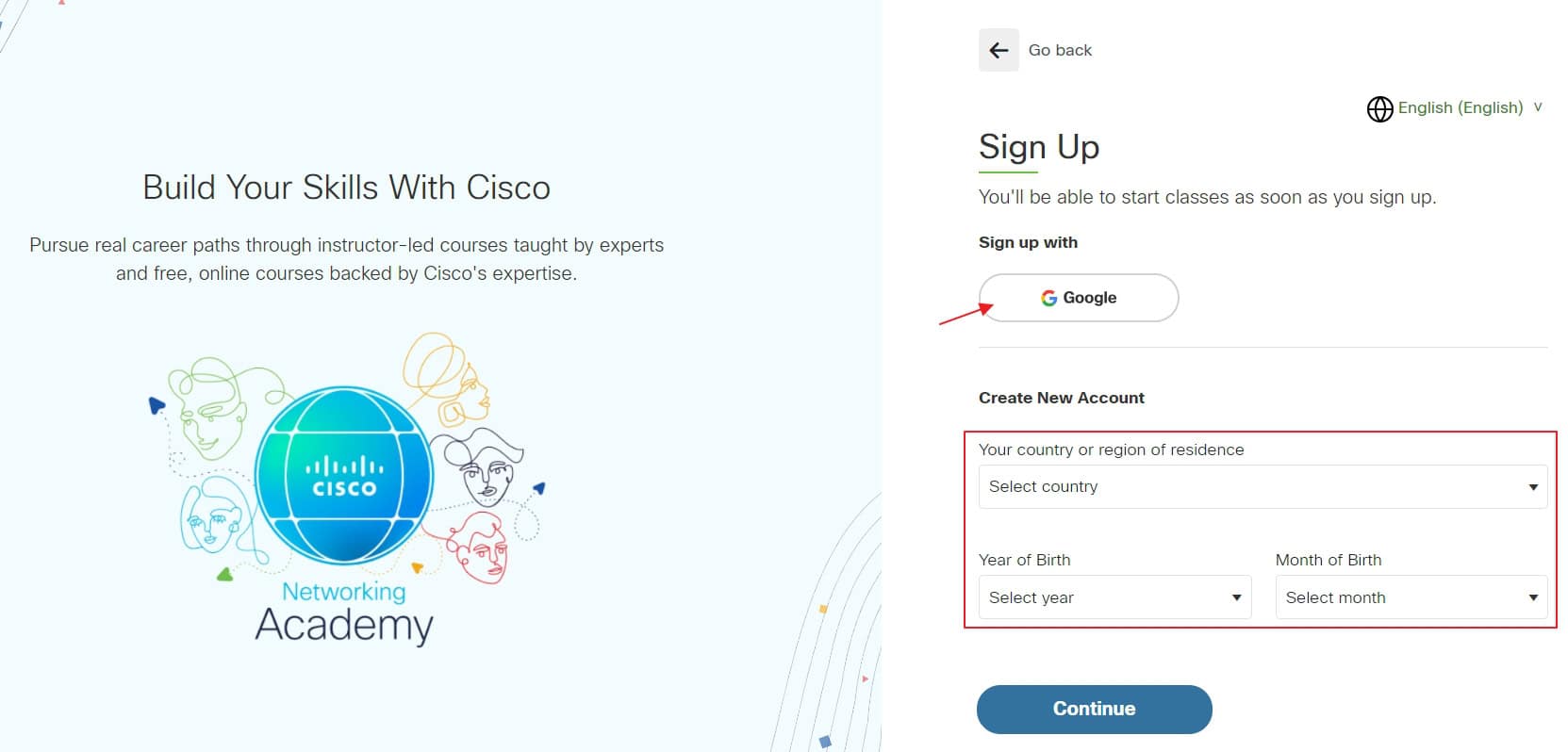 Cara Daftar Cisco Networking Academy Menggunakan Google