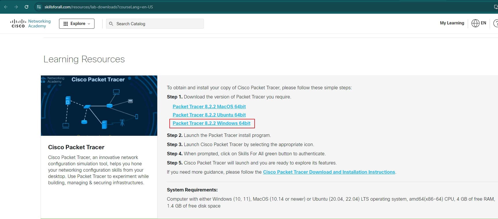 Link Download Cisco Packet Tracer