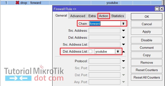 Cara Blokir Address List Youtube