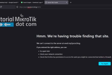 Web Download mp3 diblokir Mikrotik